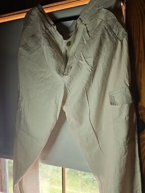 a new day Light Beige Cropped Cargo Pants